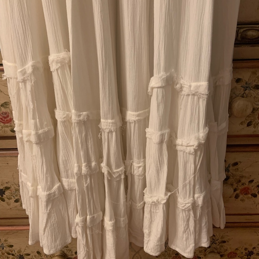 Free People White Strappy Back Maxi Dress - Picture 6 of 15